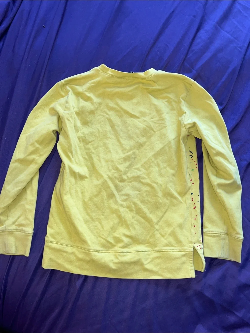 Versace Yellow Kids' Long-Sleeve Graphic Sweatshirt with Black Winged Medusa